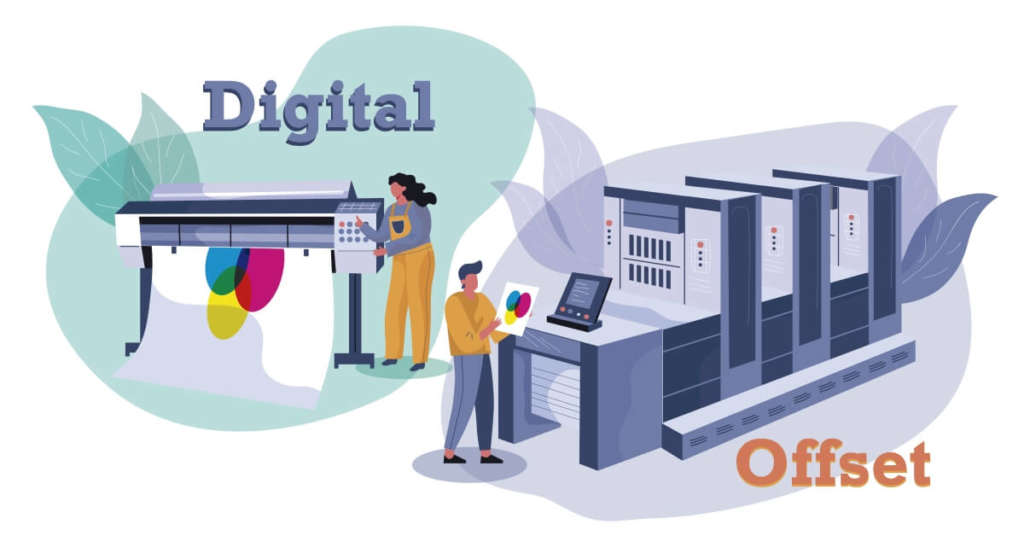 difference between digital and offset printing