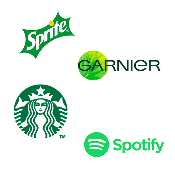 Logotipos de color verde