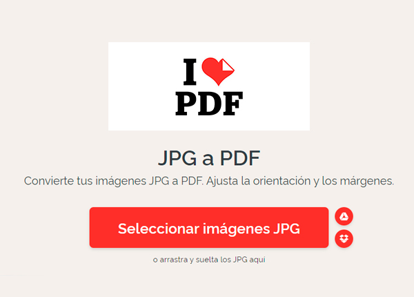 Convertidor de JPG a PDF
